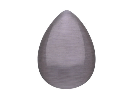 Kocie oko / kaboszon / kropla / 18x25x3.5mm / szary / 4szt