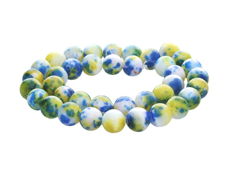 Jadeit / kula / 12mm / multikolor / 34szt