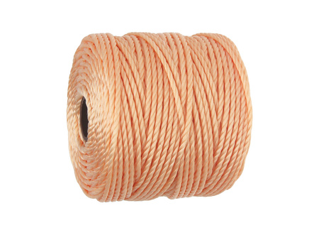 BEADSMITH™ / nić SuperLon™ Macrame / nylon / Tex 400 / Light Peach / 0.8mm / 32m