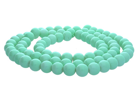 Koraliki powlekane / kula / 4mm / ciemny miętowy / 215szt