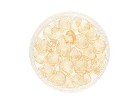 GINKO™ / 7.5x7.5mm / Luster / Transparent / Champagne / 5g / ~20szt