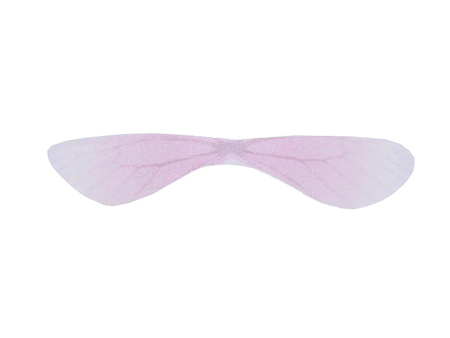 Skrzydła ważki / z organzy  / 59x11mm / jasny fioletowy / 4szt