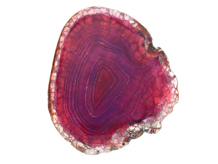 Agat / do oprawy / owal nieregularny / 65x60x9mm / różowy / 1szt