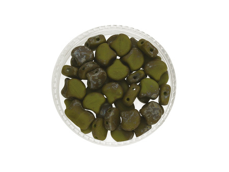 GINKO™ / 7.5x7.5mm / Matte / Opaque / Olivine / Rembrandt / 5g / ~20szt