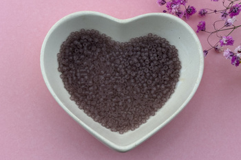 TOHO™ / Round / 11/0 / Transparent-Frosted LT Amethyst / 10g