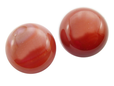 Karneol kaboszon koło 20mm / kolor czerwono-brązowy / 1szt