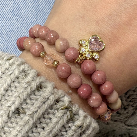 Rodonit / kula / 6mm / około 60szt