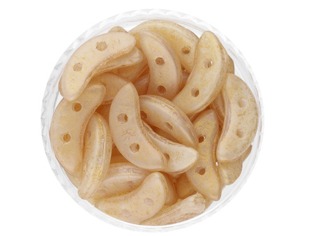 CZECHMATES™ / koraliki szklane / Crescent / 3/10mm / Pacifica Milky / Ginger / 5g