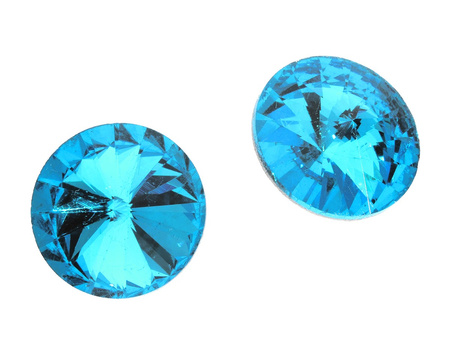 bonny™ / kryształy szklane / rivoli / 6mm / Teal / 16szt