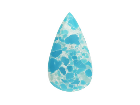 Larimar / kaboszon / 33x19x6mm / klasa AAA / niebieski / 1szt