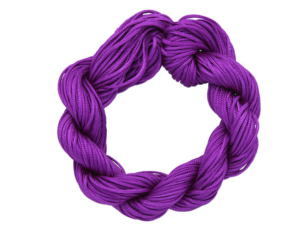 Mcord™ / Sznurek do makramy / nylonowy / 1mm / fioletowy / 27m
