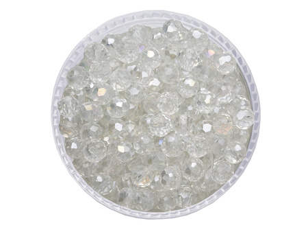 CrystaLove™ / kryształki szklane / rondelle / 3x4mm / Crystal AB / 150szt