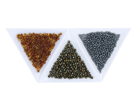 BEADSMITH™ / pojemnik na koraliki / 7.5x6.5x1cm / 3szt