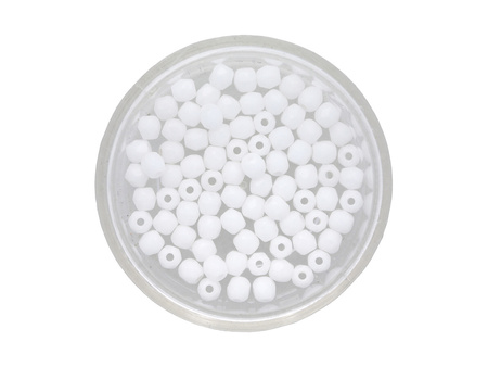 Firepolish™ / 3mm / Chalk / White / 40szt