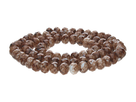 Candy™ / rondelle / 9x12mm / brązowy / 70szt