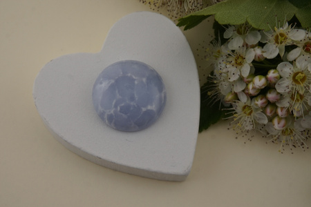 Kaboszon syntetyczny / marmurek / koło / 20mm / 1szt