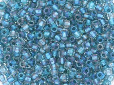 TOHO™ / Round 11/0 / Inside Color Rainbow / Crystal Lt Capri / 10g / ~1100szt