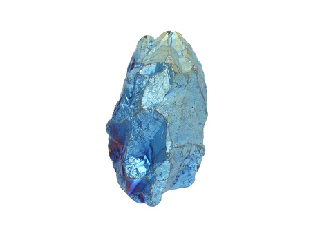 Kwarc tytanowy / grot nieregularny / 34x19x18mm / ciemny niebieski / 1szt