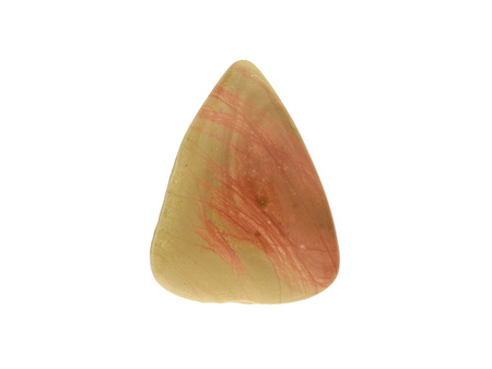 Jaspis / kaboszon / klasa AAA / 27x21x4mm / beżowy, różowy / 1szt