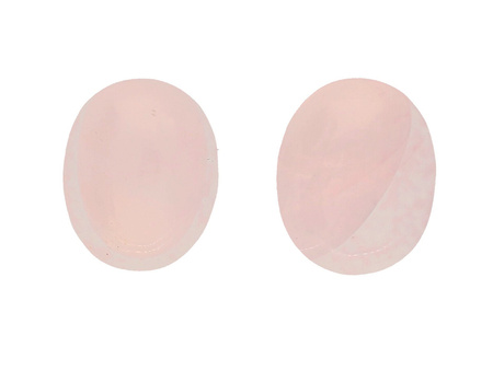Kwarc / kaboszon / owal / 13x18mm / różowy / 1szt