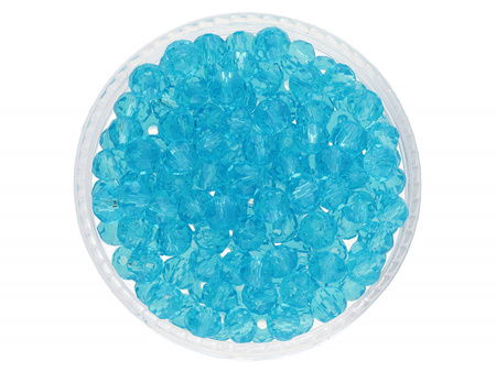 CrystaLove™ / kryształki szklane / rondelle / 5x6mm / turkusowy / 84szt