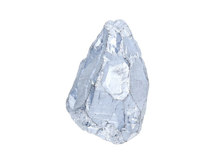 Kwarc tytanowy / grot nieregularny / 42x22x25mm / srebrny / 1szt