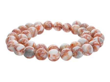 Jaspis Picasso / kula / 10mm / pomarańczowo-beżowy / 36szt