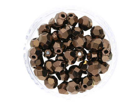 Firepolish™ / 3mm / Metallic / Dark Bronze / 40szt