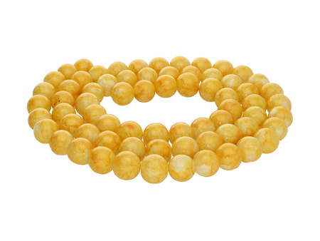 Koraliki Galaxy™ kula 12mm / żółty, słoneczny / pokryte złotym pyłem / otwór 1.2mm / 70 koralików