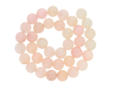 Agat / kula / 8mm / beżowo-różowy / 49szt