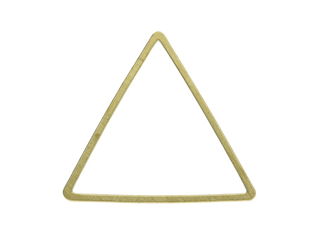 Trójkąt / baza geometryczna / mosiądz / 15x15mm / 18szt
