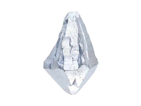 Kwarc tytanowy / grot nieregularny / 47x32x21mm / srebrny / 1szt