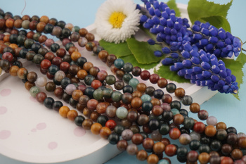 Agat oceaniczny / kula / 6mm / sznur / około 60szt