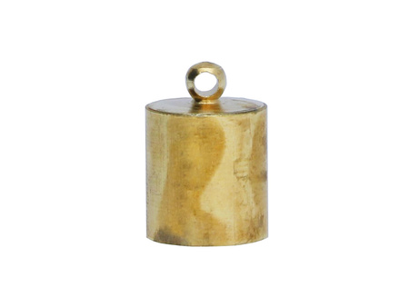 Końcówki do wklejania / II gatunek / stal chirurgiczna / 13x9x9mm / złoty / otwór 8mm / 2szt