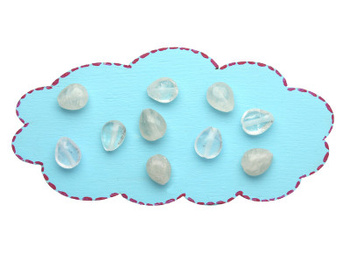 Kryształ / kropla płaska / 8x10x5mm / 2szt