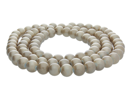 Koraliki powlekane / kula / 6mm / złoto-beżowy / 150szt