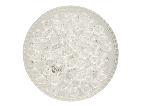 CrystaLove™ / kryształki szklane / bicone / 4mm / przezroczysty / 92szt