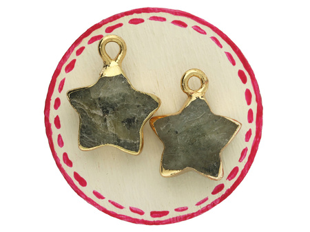 Jaspis / gwiazdka / zawieszka / 15x12mm / 1szt