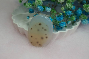 Agat montana / kaboszon / klasa AAA / 41x28x7mm / 1szt