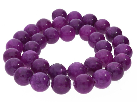 Jadeit / kamień naturalny / kula / 8mm / jagodowo - śliwkowy / 50szt