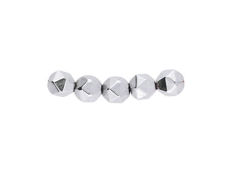 Hematyt / kula nieregularna / fasetowana / 3mm / Silver / 10szt