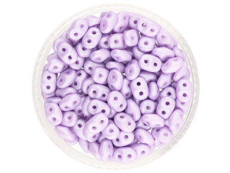 SuperDuo™ / 2.5x5mm / Powdery / Pastel Purple / 10g / ~140szt