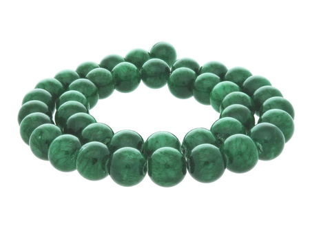 Jadeit / kula / 8mm / szmaragdowy / 48szt