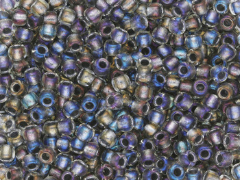 TOHO™ / Round 11/0 / Inside-Color / Luster Crystal-Opaque Gray / 10g / ~1100szt