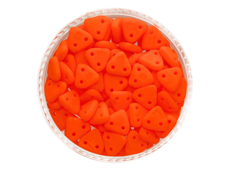 CZECHMATES™ / koraliki szklane / Triangle / 6mm / Neon / Orange / 5g