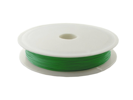 Linka jubilerska 0.30mm, stalowa powlekana / kolor zielony / 100m