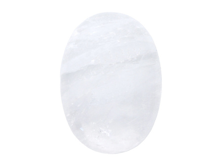 Kryształ lodowy / kaboszon / owal / 18x25x6.5mm / 1szt