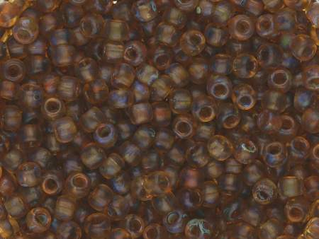 TOHO™ / Round 8/0 / HYBRID Transparent Frosted Picasso / Lt. Amethyst / 10g / ~410szt