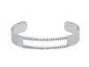 Baza bransoletki / do beadingu / stal chirurgiczna / 61x49x1.5mm / srebrny / 1szt