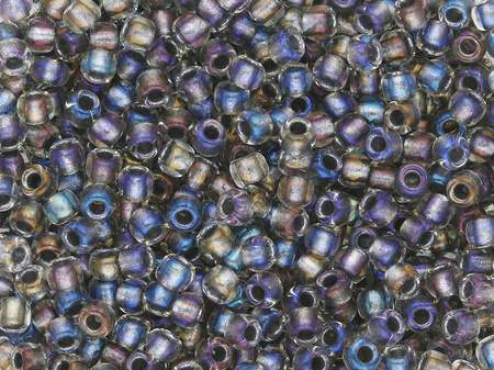 TOHO™ / Round 11/0 / Inside-Color / Luster Crystal-Opaque Gray / 10g / ~1100szt